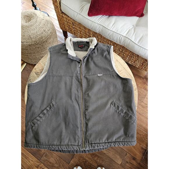 Wolverine Other - Wolverine Sherpa Lined Canvas Vest Men's Size 2XL